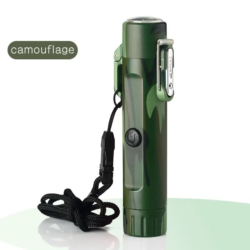 Tactical Lighter With Flashlight And Compass