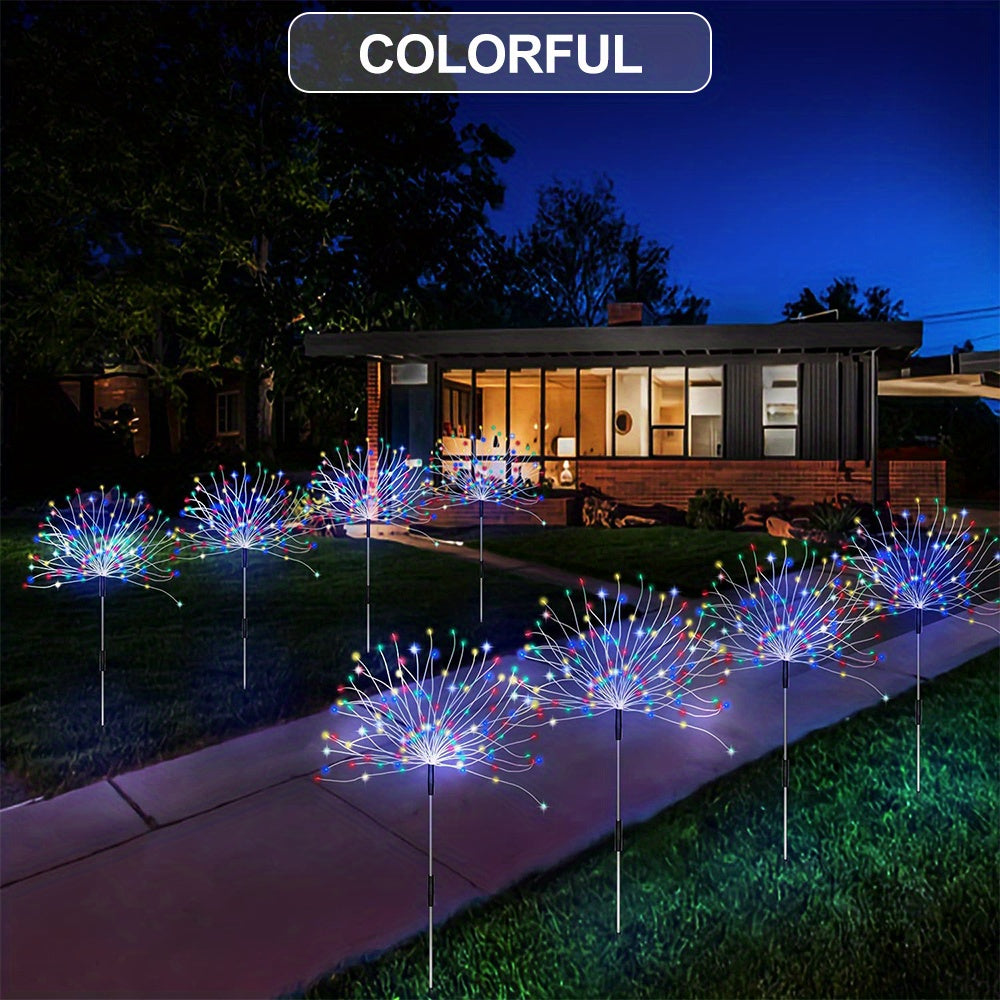 1 Pack IP65 Solar Firework Light Outdoor