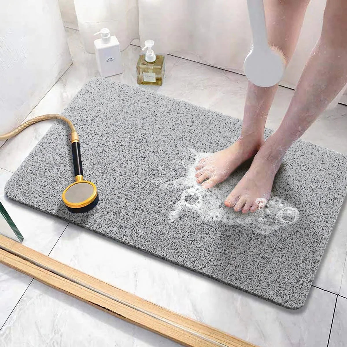 AquaGrip SpaMat: Non-Slip, Mildew-Resistant, Quick-Dry Floor Mat