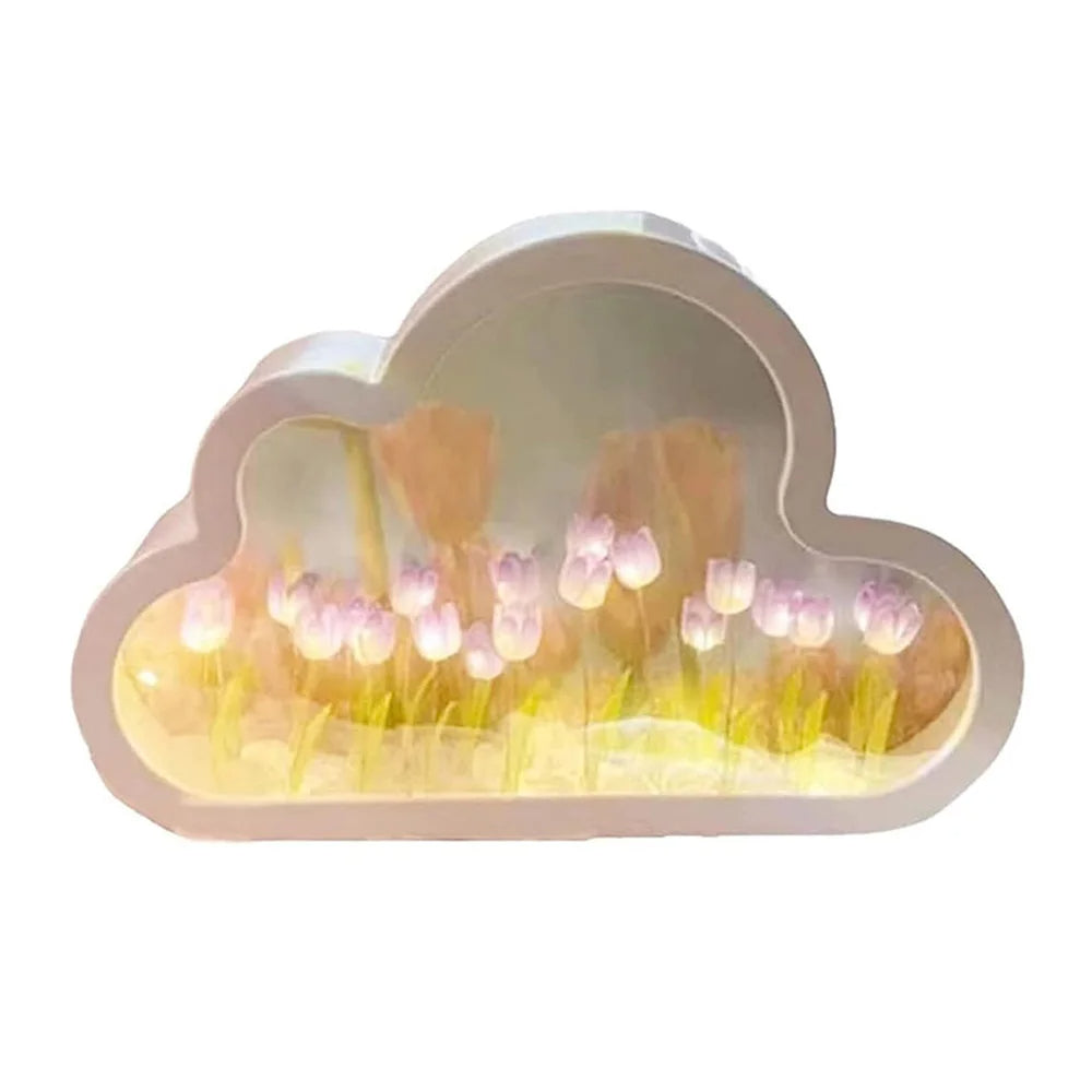 Starry Tulip Mirror Night Light