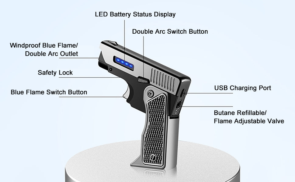 Gun Lighter 2.0 (Dual-Flame)