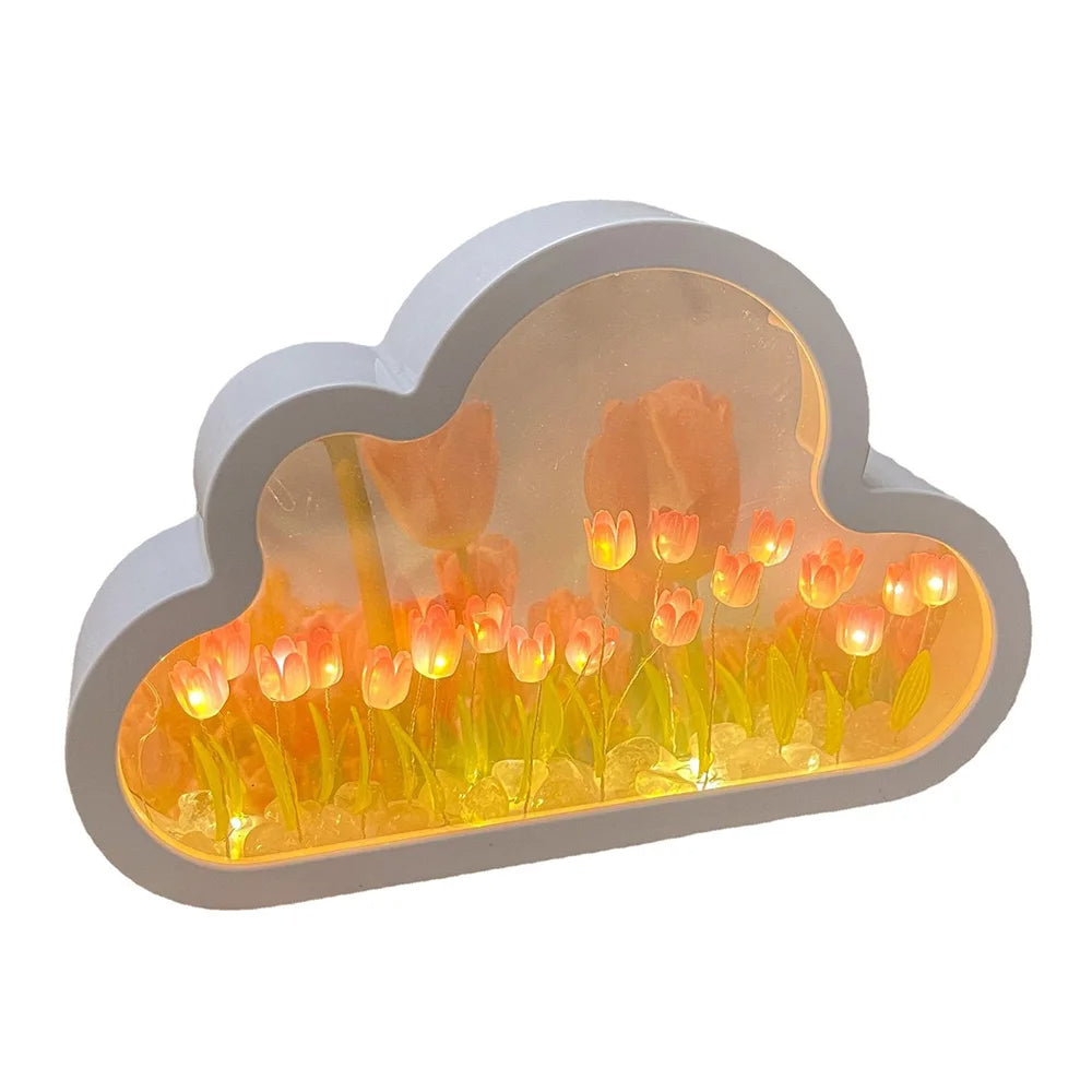 Starry Tulip Mirror Night Light