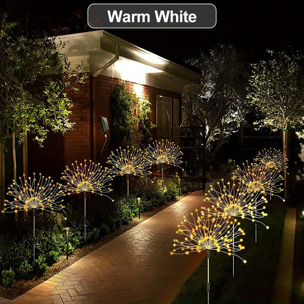 1 Pack IP65 Solar Firework Light Outdoor