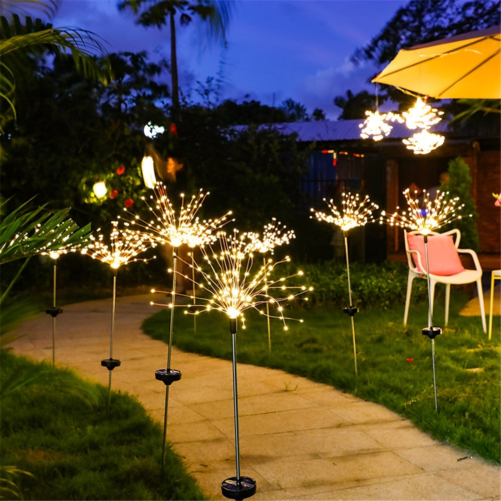 1 Pack IP65 Solar Firework Light Outdoor