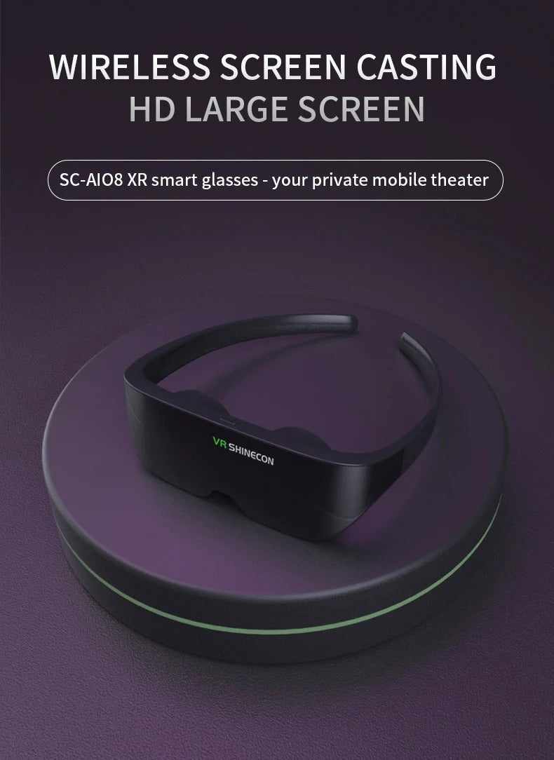 ImmerseXperience VR: Smart Glasses for IMAX Giant Screen, 4K HD, Mobile Projection, and 3D Private Cinema