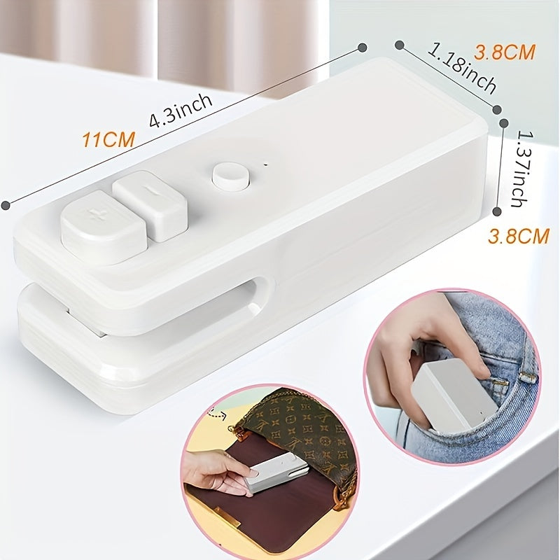 Mini Household Vacuum Sealing Machine: Keep Snacks Fresh & Portable For On-the-Go!