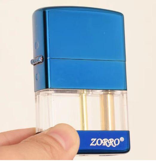 Kerosene Windproof Lighters Transparent Fuel Tank - ShopAllurefy