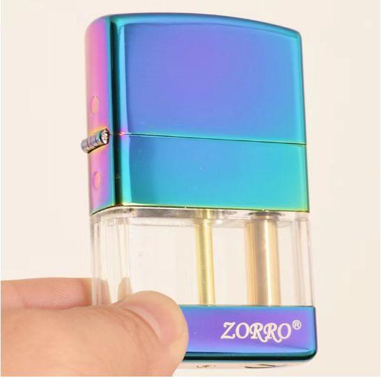 Kerosene Windproof Lighters Transparent Fuel Tank - ShopAllurefy