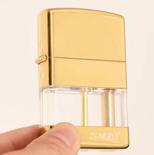 Kerosene Windproof Lighters Transparent Fuel Tank - ShopAllurefy