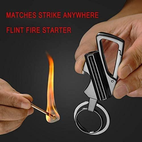 Permanent match infinity lighter keychain