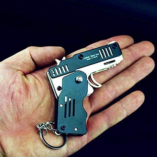 Mini Folding Gun for Rubber Band Battles