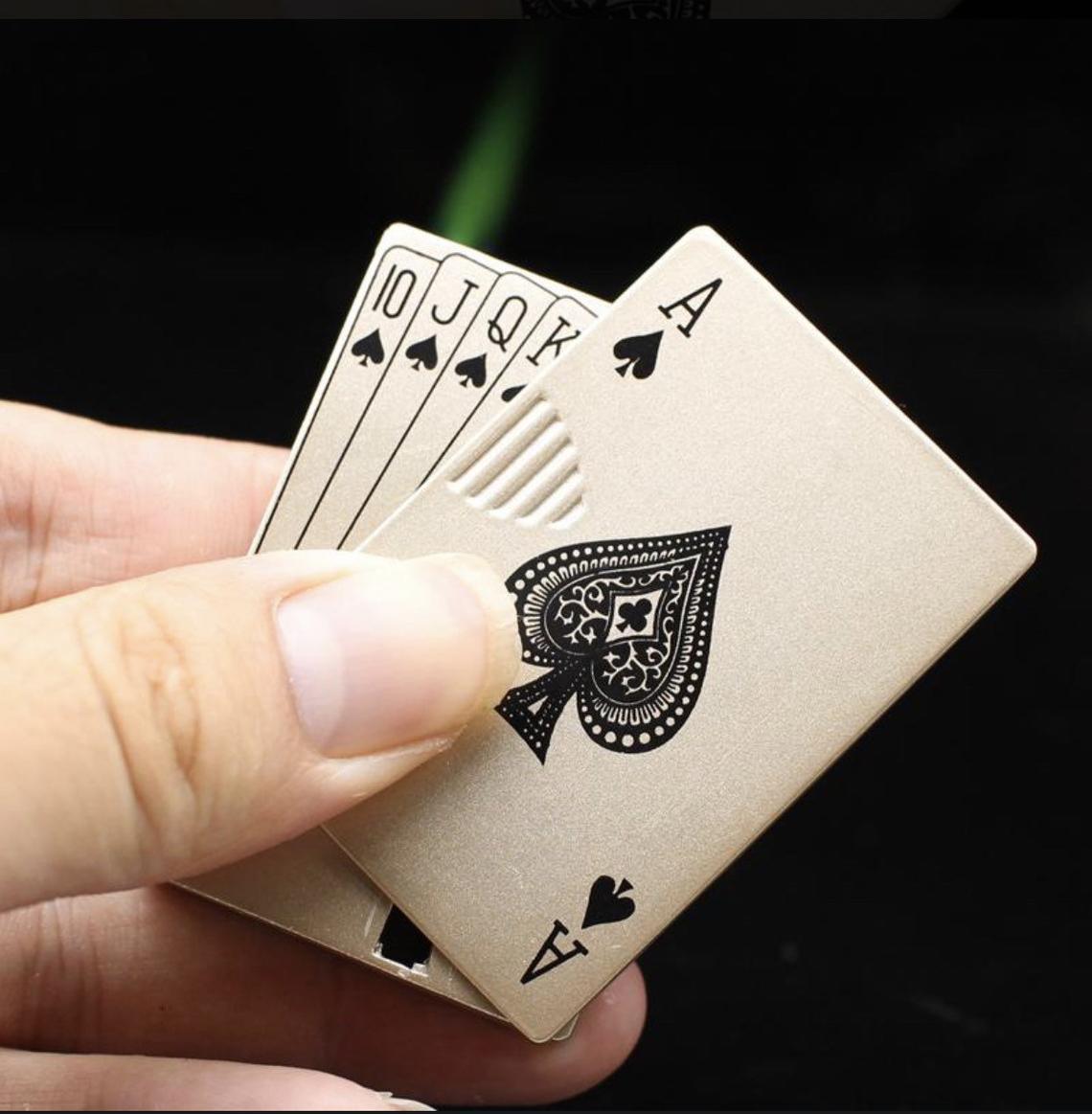 Mini poker deck lighter