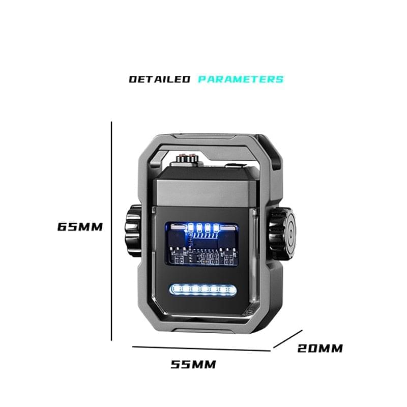 Dual Arc Mechanical Fidget Lighter.